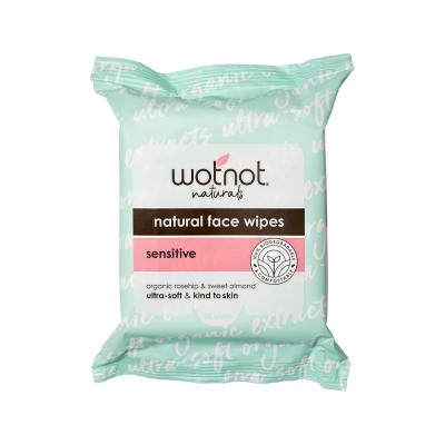 Wotnot Naturals All Natural Face Wipes Sensitive x 25 Pack